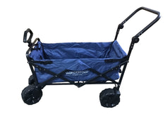 used Wonderfold Wagon S2 Push and Pull Folding Wagon, Blue, P Model