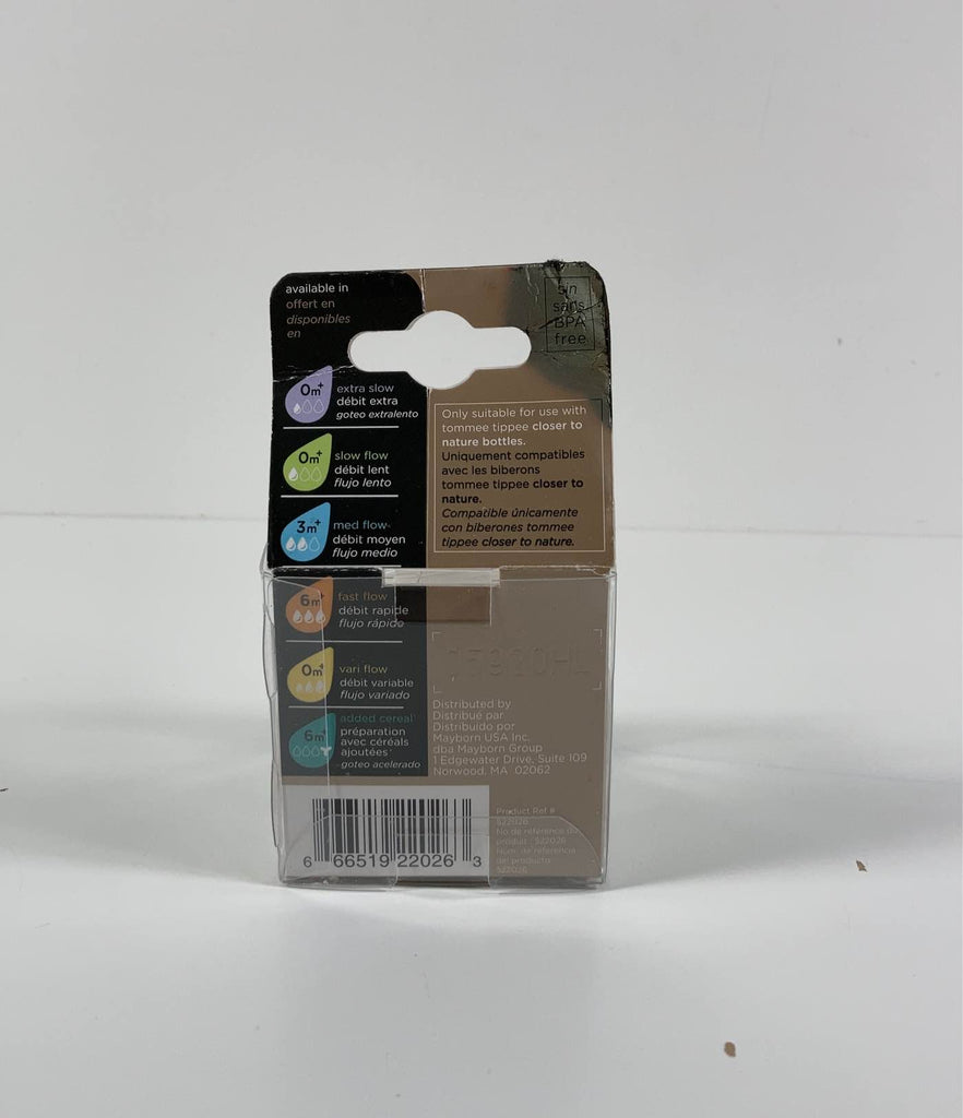 Tommee Tippee Nipples, 2 Pack, Extra Slow Flow
