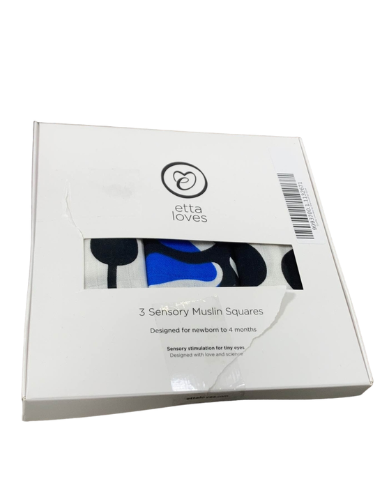 Shop Etta Loves Muslin Squares 3 Pack, Sky Print at GoodBuy Gear