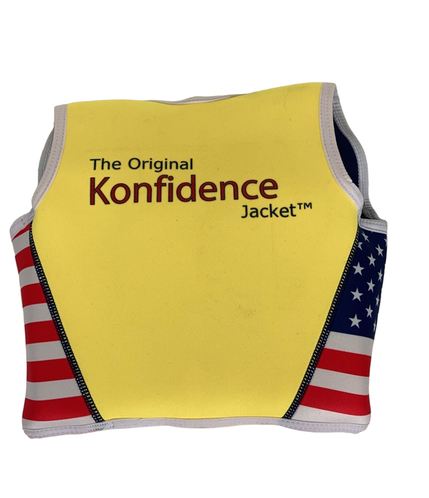 Shop Konfidence Original Swim Jacket, Small( 1.5-3 years), Navy US Red Flag at GoodBuy Gear