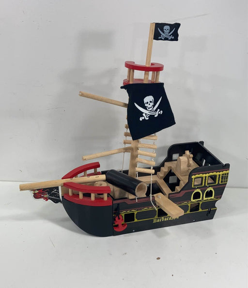 used Le Toy Van Pirates Playset, Barbarossa Ship