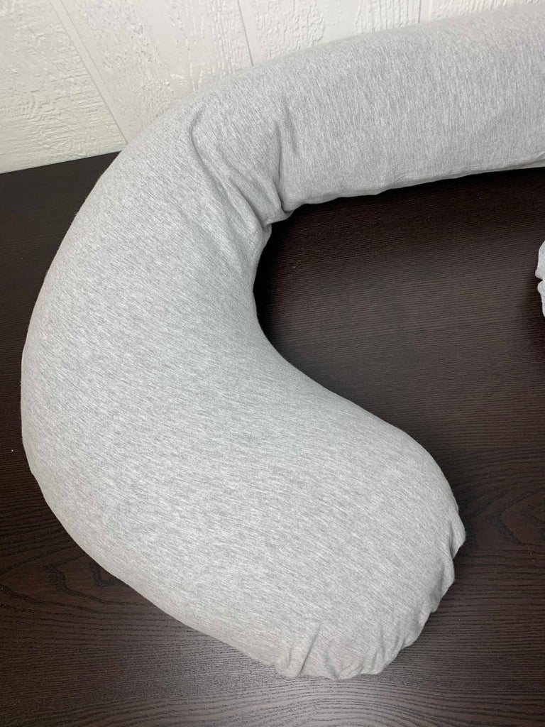 Leachco Snoogle Total Body Pillow, Jersey Grey