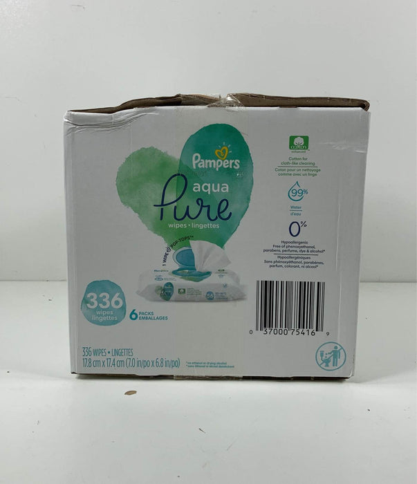 secondhand Pampers Aqua Pure Sensitive Baby Wipes, 336ct