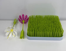 secondhand Boon Grass Countertop Drying Rack with Accessories