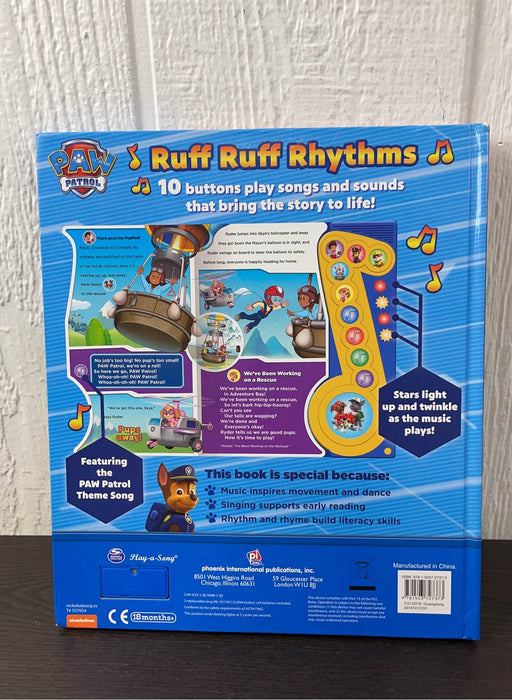 secondhand PAW Patrol Ruff Ruff Rhythms Book