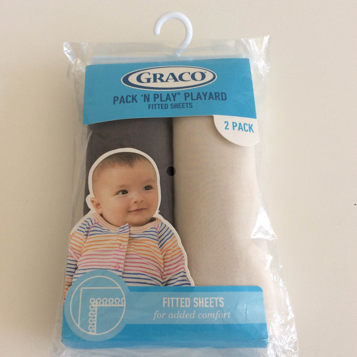 used Graco Pack n Play Fitted Sheet, 2 Pack