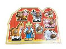 used Melissa & Doug Jumbo Knob Puzzle