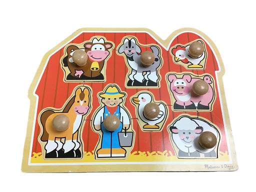 used Melissa & Doug Jumbo Knob Puzzle
