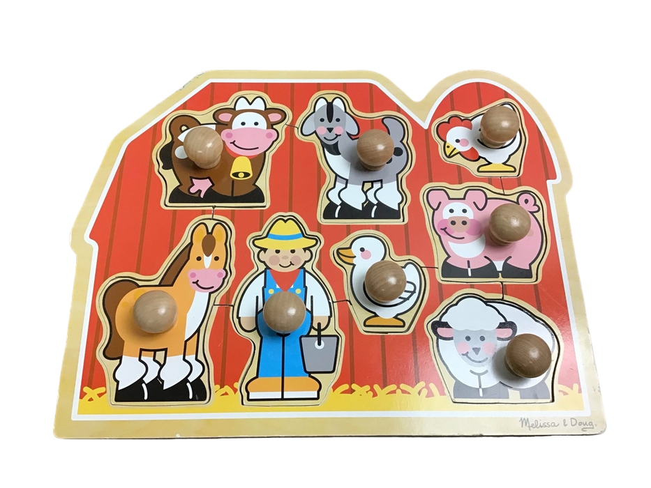 used Melissa & Doug Jumbo Knob Puzzle