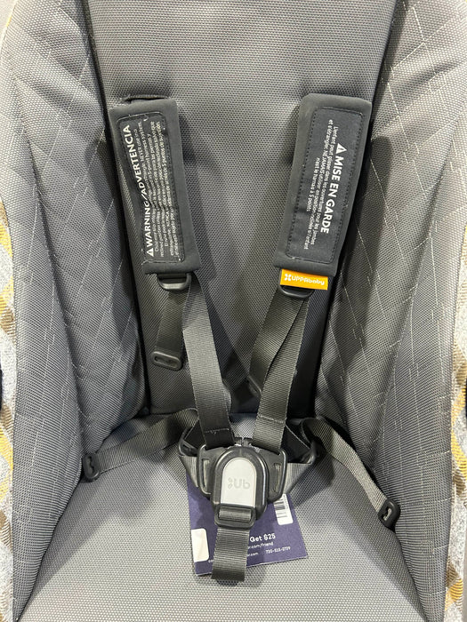 secondhand UPPAbaby VISTA RumbleSeat, 2015+, Spenser (Grey and Yellow Tartan), 2018