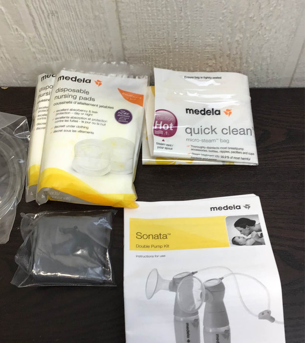 secondhand Medela Sonata Double Pump Kit