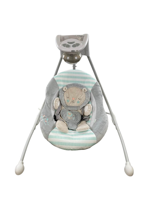 used Ingenuity InLighten Cradling Swing, Landry Lion