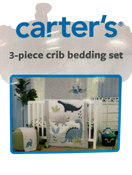 secondhand Carter’s 3piece Bedding Set, Dino Adventure