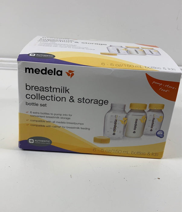 Shop Medela Breast Milk Collection and Storage Bottles with Solid Lids - 6pk/5oz at GoodBuy Gear