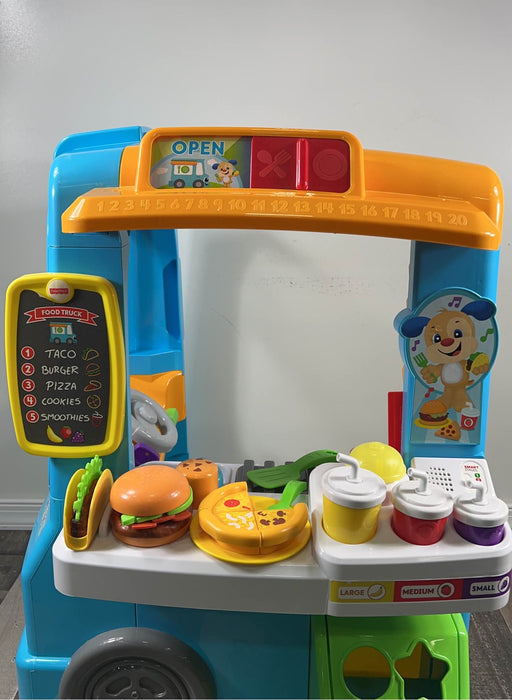 secondhand Fisher Price Laugh And Learn Servin’ Up Fun Food Truck