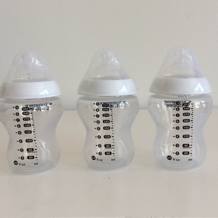 secondhand Tommee Tippee Closer To Nature Baby Bottles, 9 oz/slow flow 