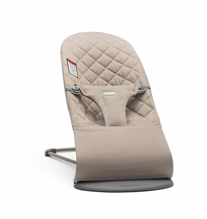 BabyBjorn Bouncer Bliss, Sand Gray, Cotton