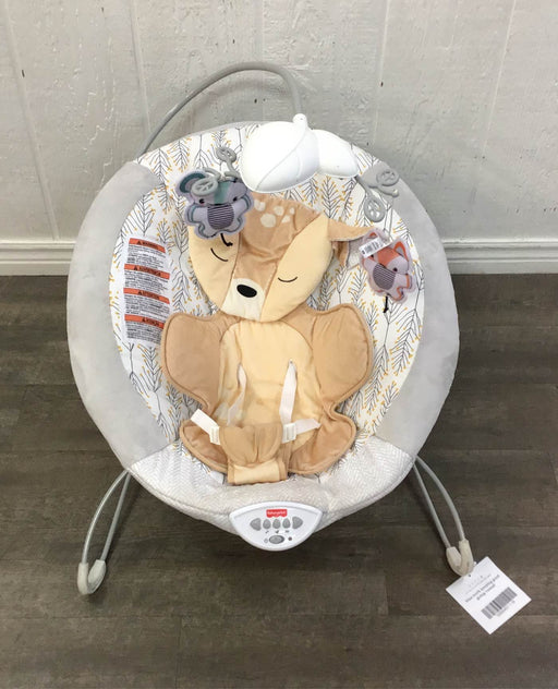 used Fisher Price Deluxe Bouncer, Fawn Meadows