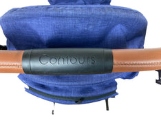 Contours Curve Double Stroller, Indigo Blue, 2018