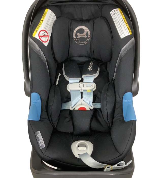 secondhand Cybex Aton M Infant Car Seat, 2022, Lavastone Black