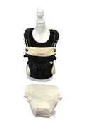 used Ergobaby Four Position 360 Baby Carrier, Black Camel, With Easy Snug Insert