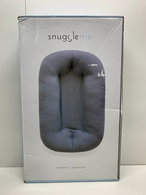 used Snuggle Me Organic Sensory Lounger, Infant, Slate