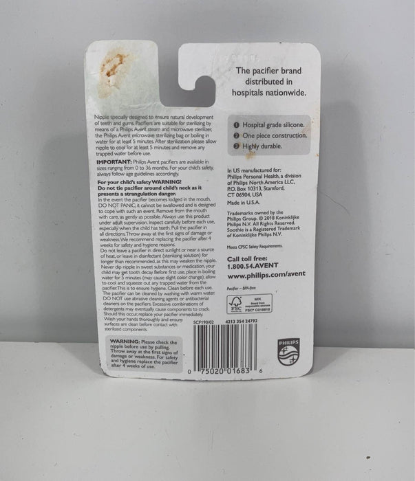Shop Philips Avent Soothie Pacifiers, 0-3 Months, 2-Pack at GoodBuy Gear