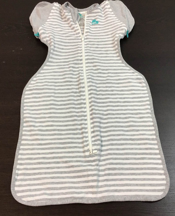 used Love To Dream Swaddle UP Original 1.0 Sleep Sack, Medium, Gey/White Stripe