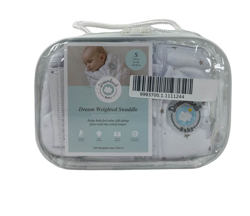 Dreamland Weighted Swaddle, 0-6 Months, Grey Star