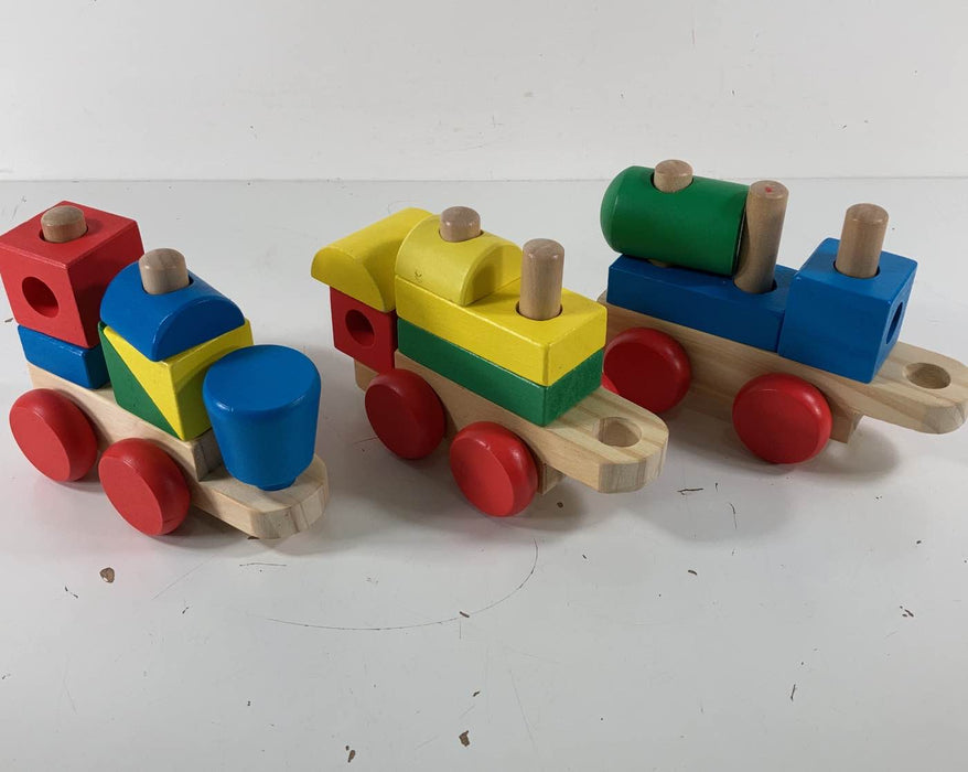 used Melissa & Doug Stacking Train Toddler Toy