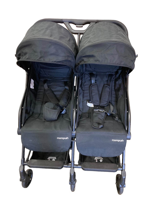 secondhand Mompush Lithe Double Stroller, Black, 2021