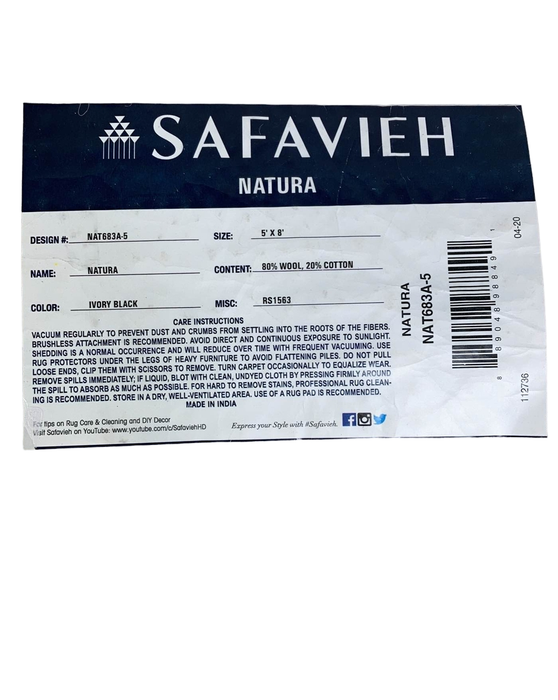 Shop Safavieh Natura Collection 5' x 8’ Rug at GoodBuy Gear