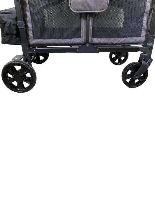 Wonderfold W4 Multifunctional Quad Stroller Wagon , 2023, Charcoal Grey