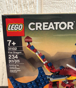  LEGO Creator 3in1 Fire Dragon 31102 Building Kit, Cool