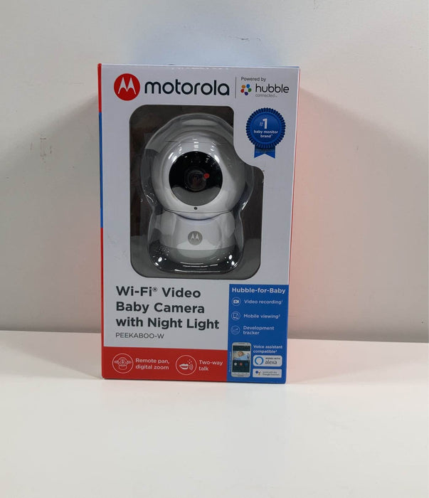 used Motorola Peekaboo HD WiFi Video Baby Monitor with Glow Light