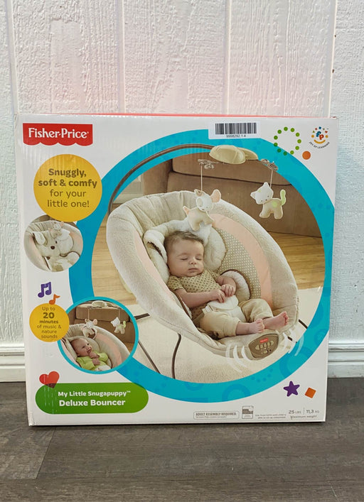 used Fisher Price Deluxe Bouncer, My Little Snugapuppy