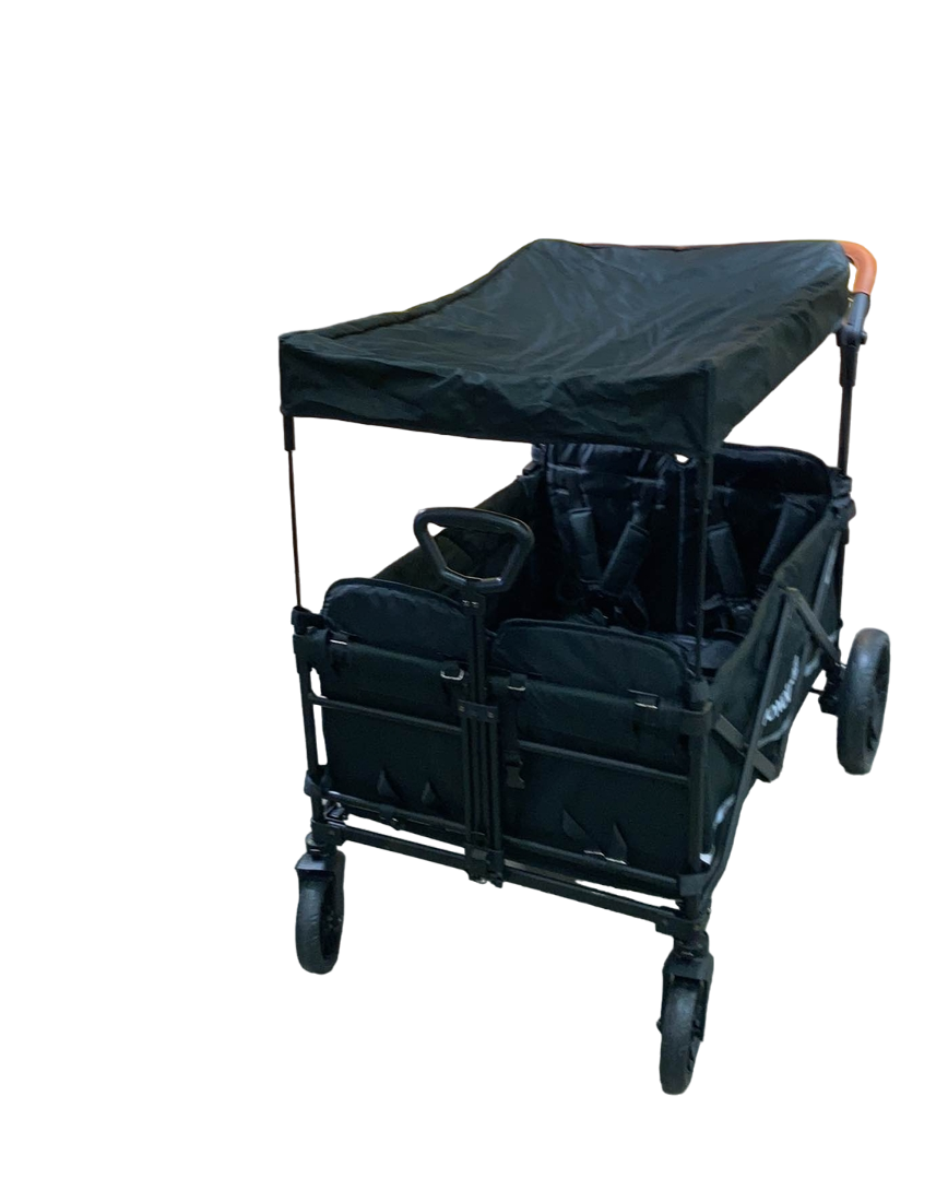 x4 push + pull stroller wagon Wonderfold X4 Push & Pull Quad Stroller, Black, 2023