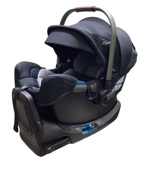 used Nuna PIPA rx Infant Car Seat with RELX Base, 2023, Caviar