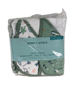 used Aden + Anais Essentials Cotton Muslin Hooded Towel, 2 Pack, Dinotime