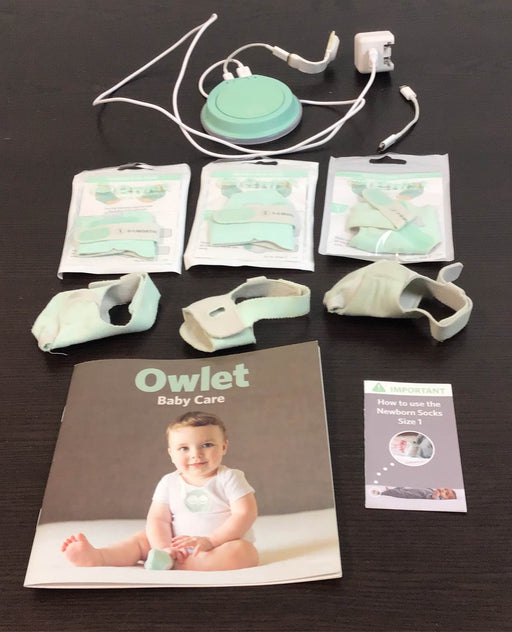 used Owlet Smart Sock Baby Monitor, with Extra Socks