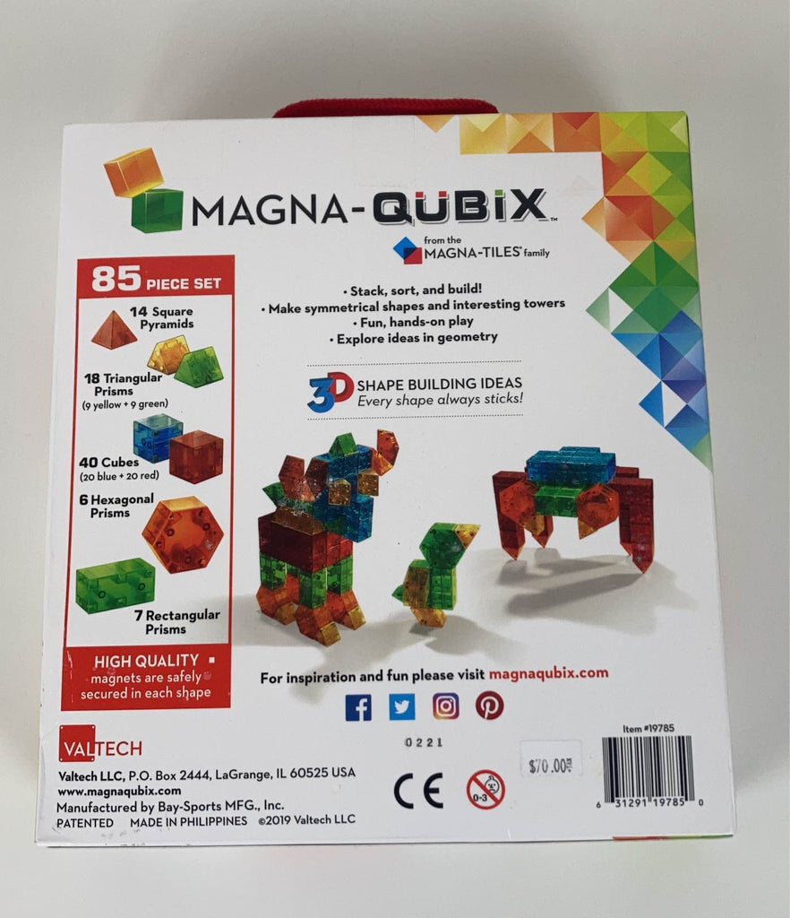 MagnaTiles Qubix 85 Piece Set