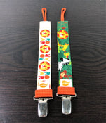 used Ulubulu Pacifier Clips, 2 Pack