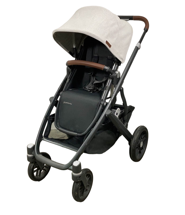 secondhand UPPAbaby VISTA V2 Stroller, 2022, Anthony (White & Grey Chenille)