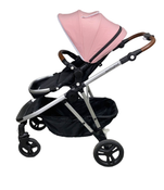 secondhand Mockingbird Single to Double Stroller, 2022, Silver with Penny Leather, Windowpane, Bloom