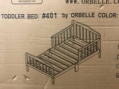 secondhand Orbelle Toddler Bed, Espresso