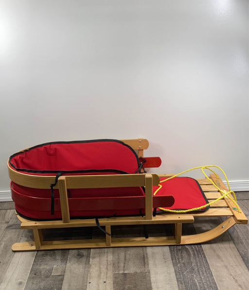 secondhand L.L. Bean Kids’ Pull Sled and Cushion Set