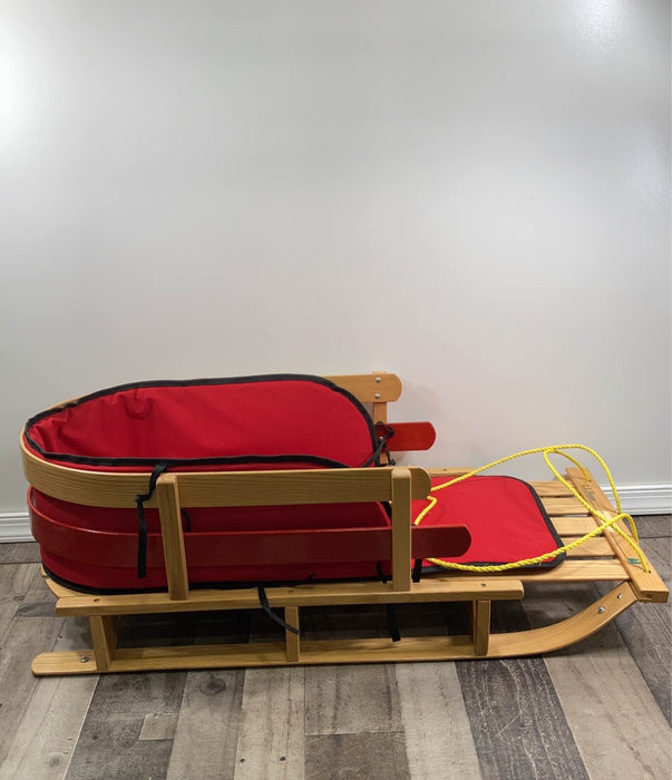 secondhand L.L. Bean Kids’ Pull Sled and Cushion Set