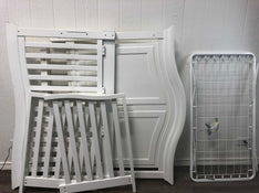 used White Wooden Crib