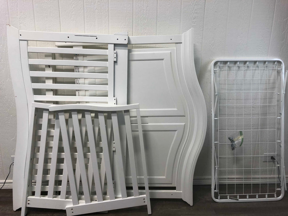 used White Wooden Crib