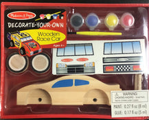 used Melissa & Doug Decorate-Your-Own Wooden Race Car